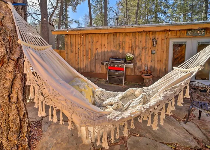 Patio And Fenced Yard Cozy Payson Cabin Retreat Holiday home